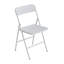 Ensemble de 4 chaises pliantes empilables en métal avec coussin en PP