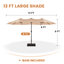 Outdoor Rectangular 6-Person Dining Set With Umbrella & Stackable Textilene Chairs-662461043
