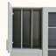 Grand garde-manger de style campagnard moderne de 53,2 po avec portes en acrylique et tablettes réglables-124512702