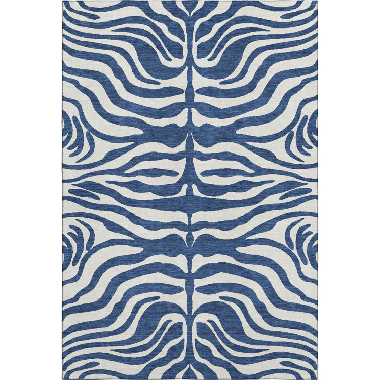 Premium Machine Washable Goulven AMF1042 Animal Print Rug