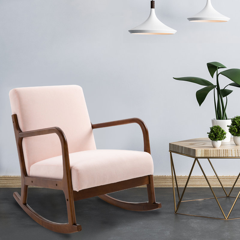 Chaise berçante Lievens, Rose