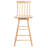 Abdoulaziz Swivel Solid Wood Counter Stool-199903984