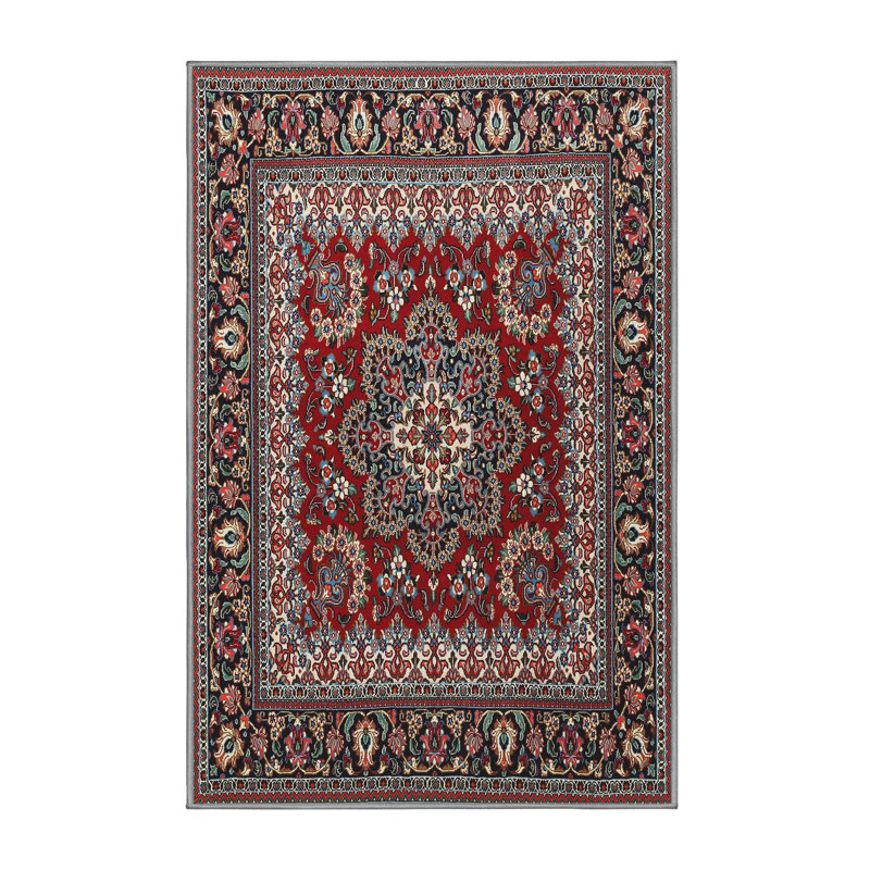 Tapis traditionnel brun / rouge Dareios, Rectangle 8 pi x 10 pi