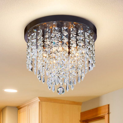 Plafonnier en cristal à 5 lumières Cheyan