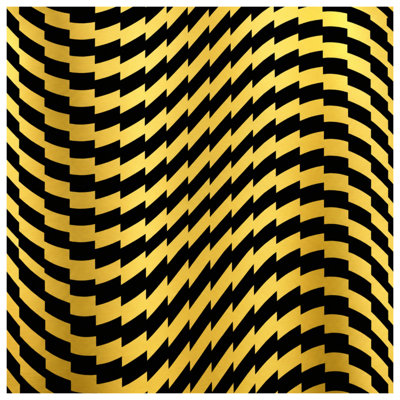 Housses de couette dorées à chevrons noirs