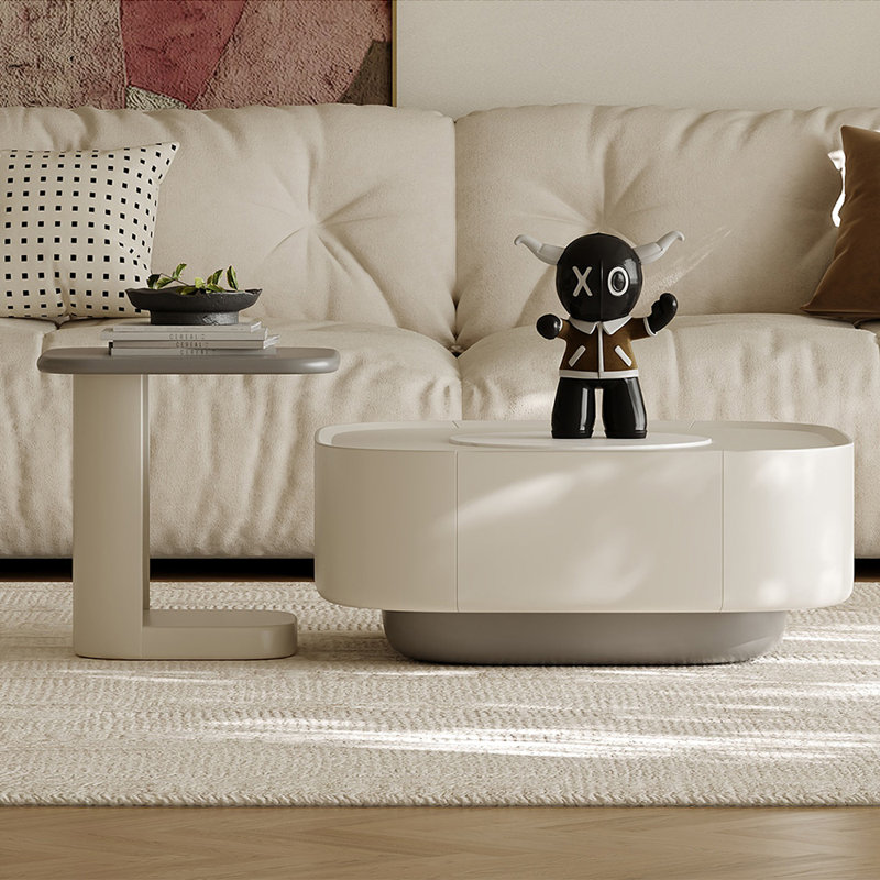 Premium SLATE Cream style creative end table