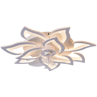 31.9'' 7 - Blade Dimmable LED Ceiling Fan with Remote Control and APP