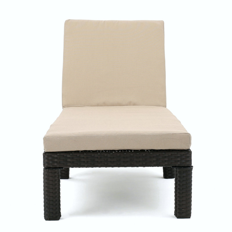 lounge chair with soft cushion and adjustable back
