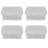 Wham Clip Square Plastic Storage Boxes with Secure Clip Lock Lids Clear/Clear/Clear