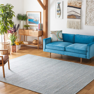 Stalbridge Chevron Blue Area Rug