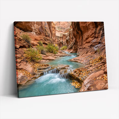 Canyon Stream, ensemble de 1 reproduction d'art sur toile