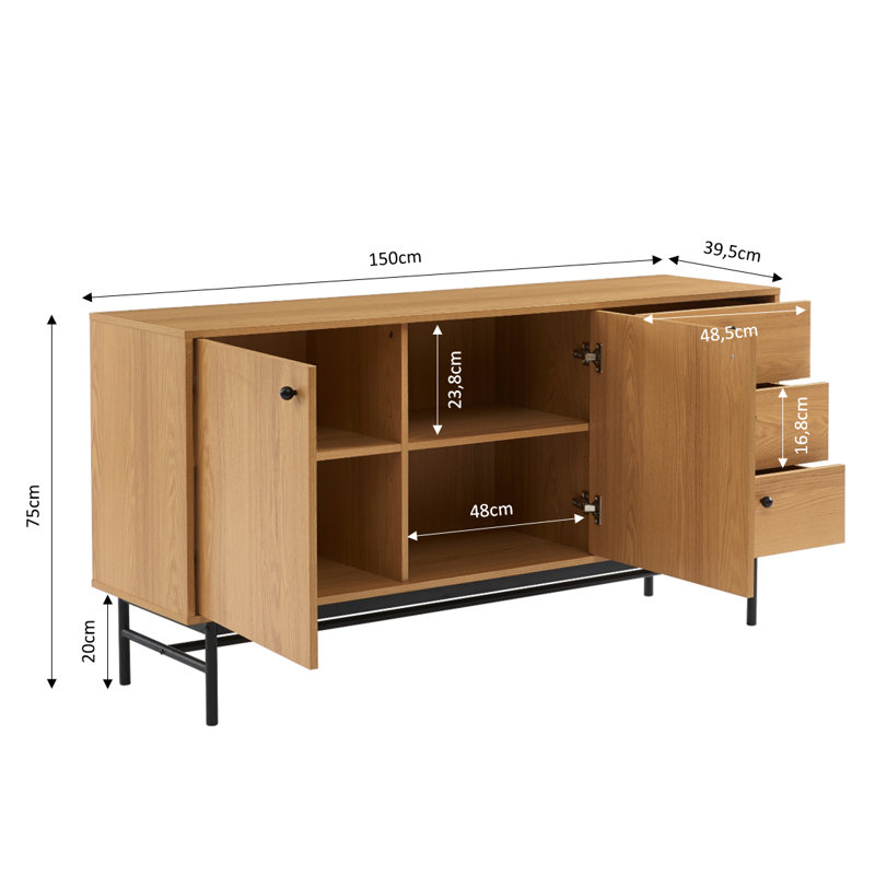Nealah 150cm Sideboard