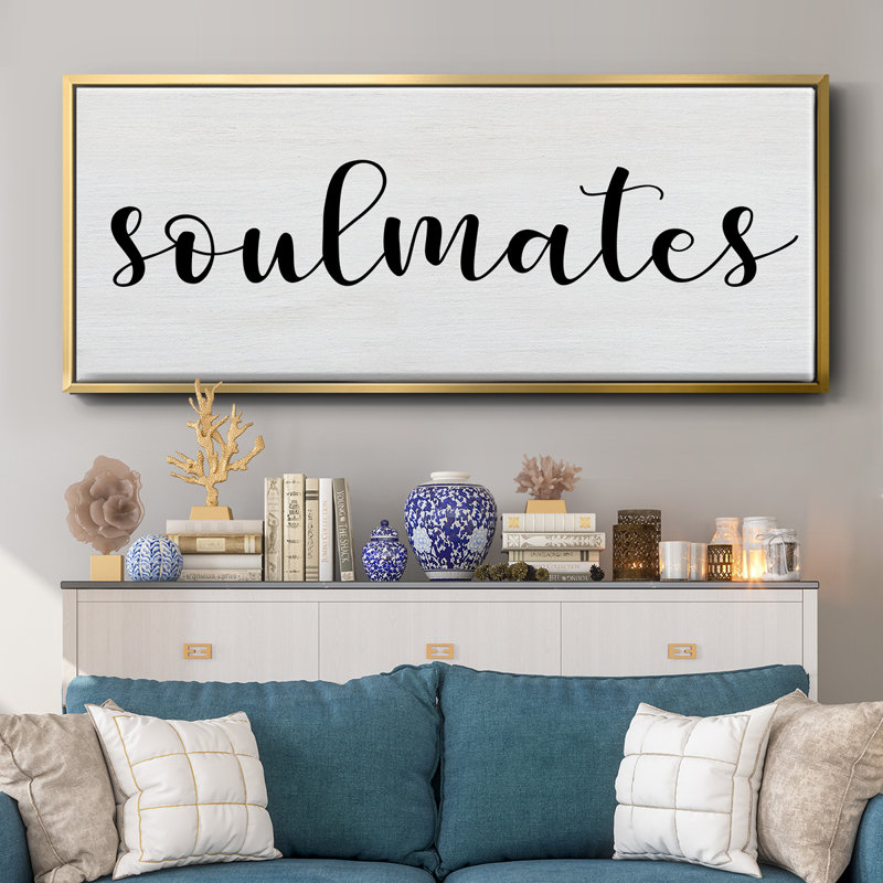Soulmates- Framed Canvas, 24" H x 60" W