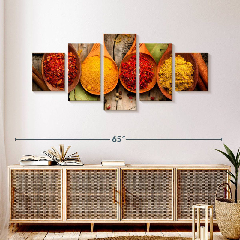 Powdered Spices, 24" H x 55" W