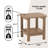 Rectangular Outdoor Side Table , 18.9'' in. W 14.96'' in. D-78658988