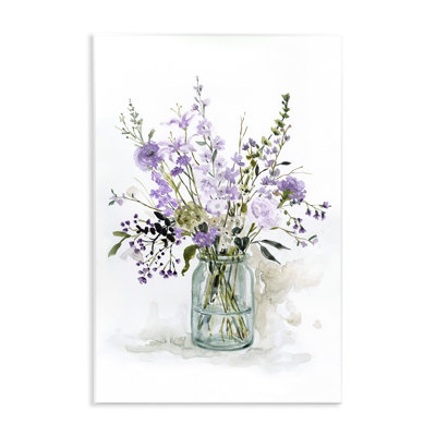 " Mixed Purple Botanicals Traditional Flower Arrangement " by Carol Robinson