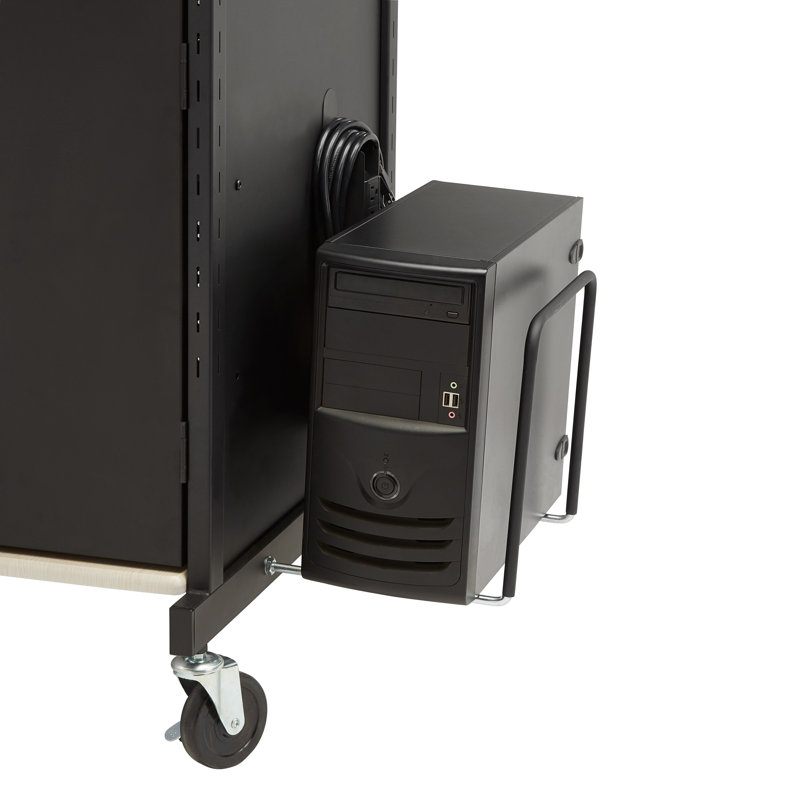 40'' H x 21'' W 1 AV Cart with Wheels