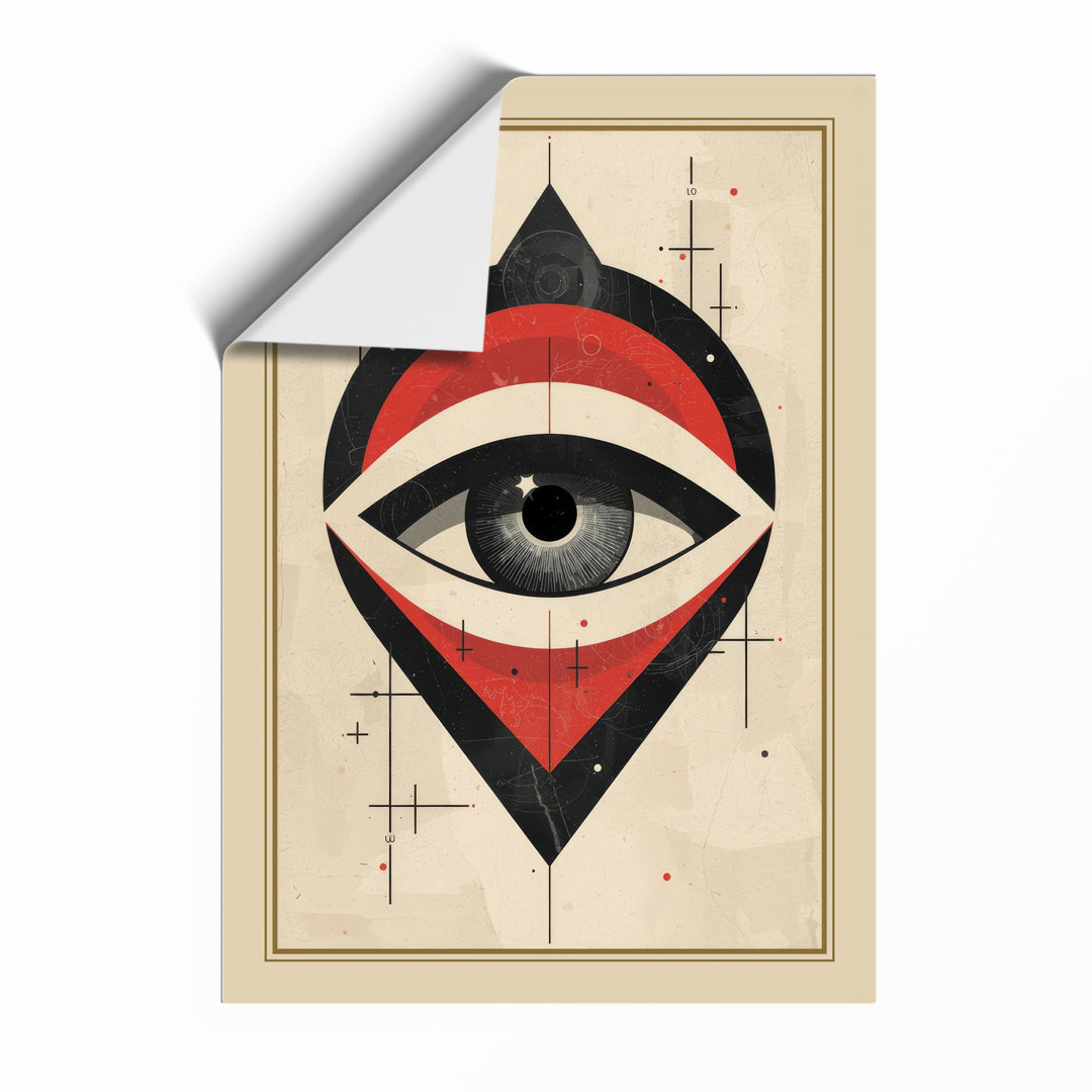 Eye Symbol Geometric - Framed Print