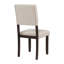Ensemble de table et chaises de salle à manger 6 pièces avec pieds de forme spéciale et dossiers et coussins recouverts de mousse pour la salle à manger (espresso)
