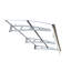 Auvent 79 po x 34 po pour fenêtre de porte en polycarbonate et aluminium avec support stable en aluminium