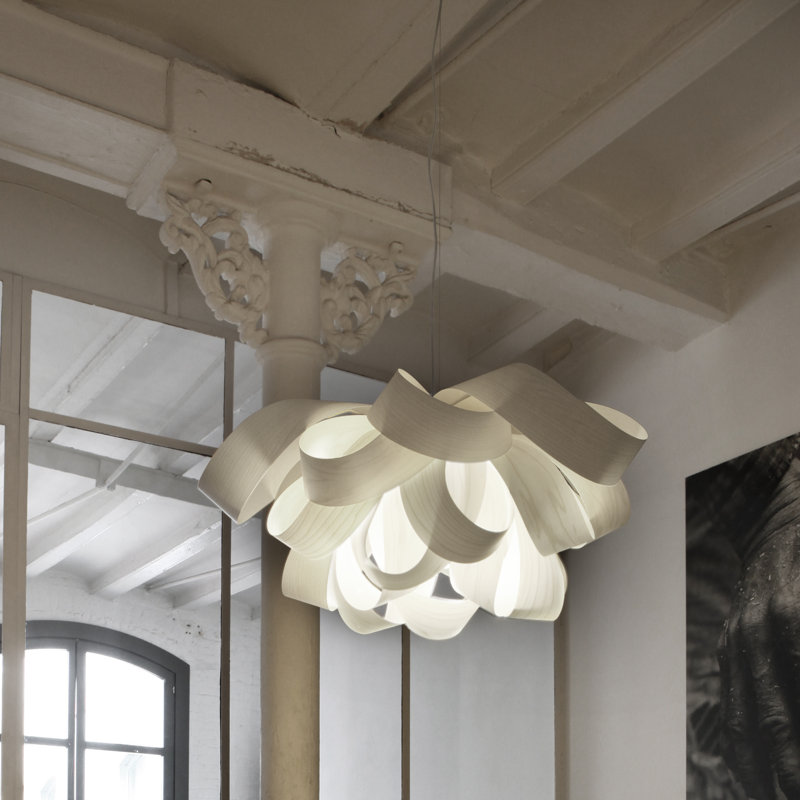 Agatha 1 - Light Pendant, 14.6" H x 30" W x 30.7" D, Ivory White, E26 Base