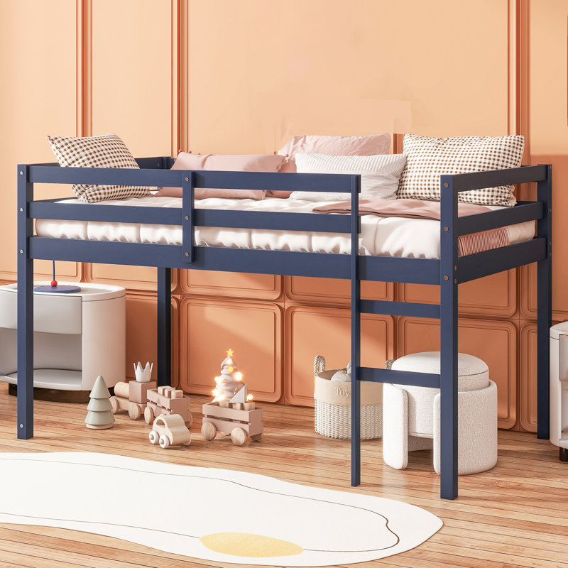 Lit mezzanine simple Orrtanna par Harriet Bee, Bleu, Simple