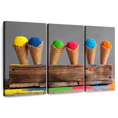Cornets de crème glacée colorés Yarlin