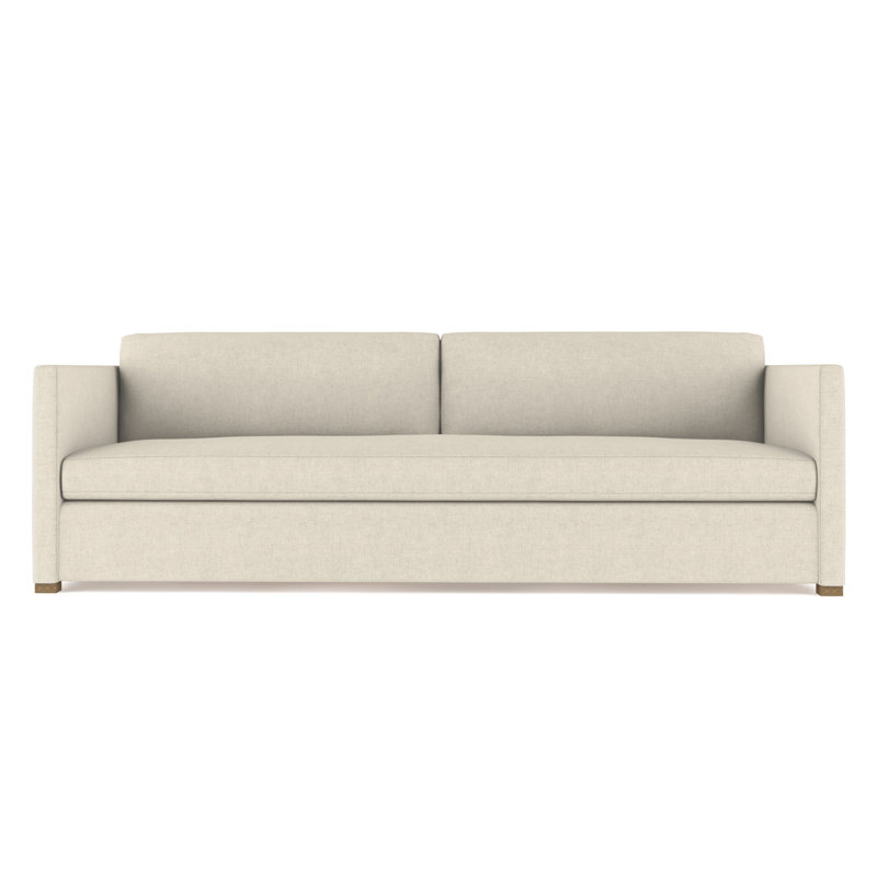 Canapé Madison, Huître de lin à tissage carré, H 33 po x l 72 po x P 41 po, Naturel