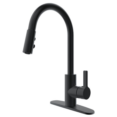 Robinet de cuisine à poignée simple rétractable