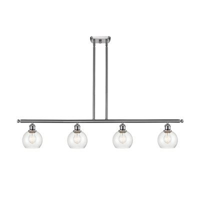 Luminaire suspendu linéaire à 4 lumières pour îlot de cuisine Hamida