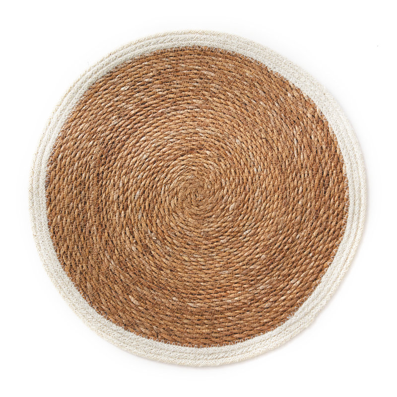Napperon Jayde, Naturel / Blanc