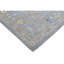 Hand Knotted Wool Area Rug in Silver