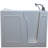 Prairie 45.75'' x 26'' Soaking Fiberglass Bathtub with Faucet-17694268-17694270