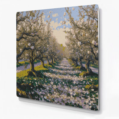 «Thanksgiving Apple verchard», art mural en métal brun