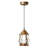 6.25"W Jeromesville 1-Light Copper Lantern Shaded Pendant