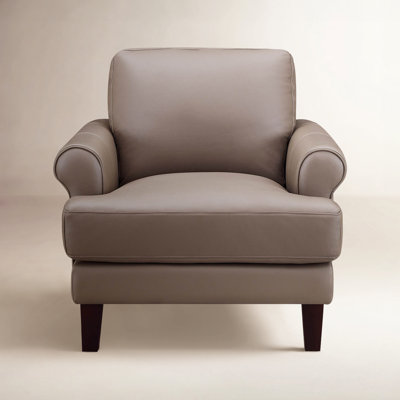 Maybell Genuine Leather Accent Chair