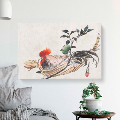 Rooster by Ogata Gekko - Wrapped Canvas