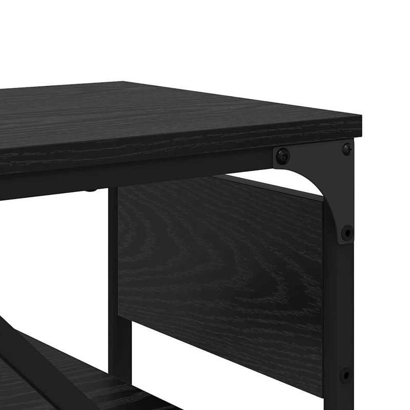 Console Table, 75cm H x 105cm W x 30cm D, Black Oak