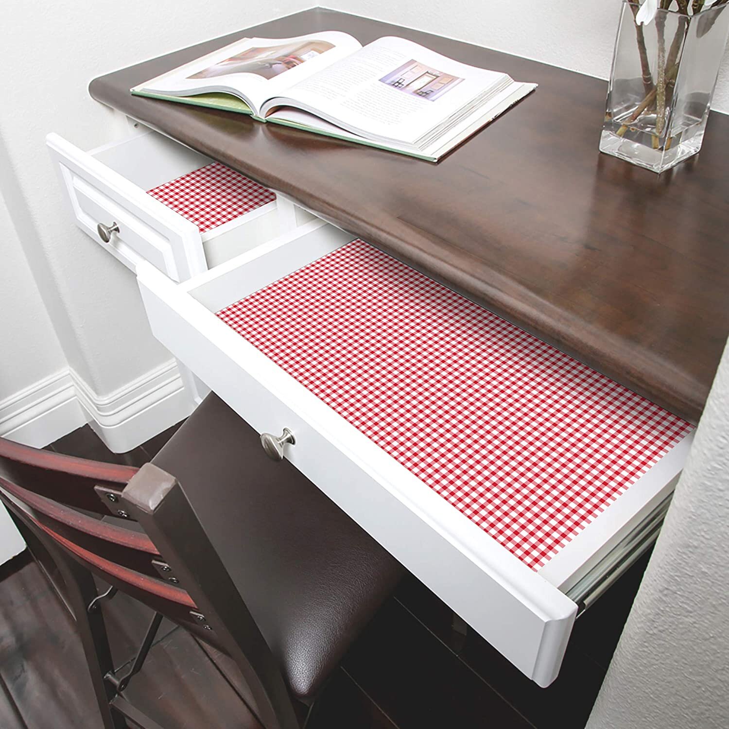 https://assets.wfcdn.com/im/58025169/compr-r85/1439/143962664/smart-design-shelf-liner-adhesive-18-inch-x-20-feet-drawer-cabinet-paper-kitchen-ruby-red-gingham-set-of-6-120-total.jpg