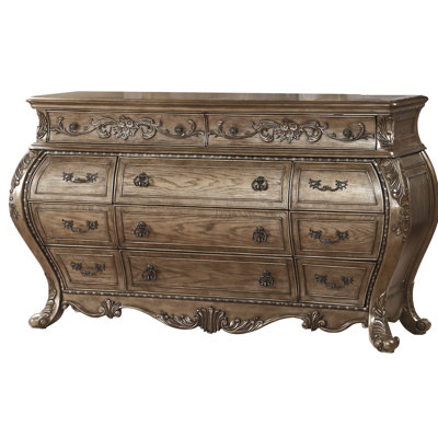 Anastazia 11-Drawer Dresser with Mirror