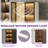 Crafton Modern 62.9'' Tall White China Cabinet Lighted Dining Shelf, Wooden 3-Tier Curio Display Storage Hutch With Tempered Glass Doors And 2 Drawers And Wireless LED Light For Kitchen Living Room Bedroom Study-1232015329-1238708567