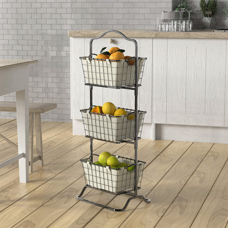 Support à fruits à 3 niveaux