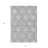 3' X 5' Gray And Silver Medallion Washable Indoor Outdoor Area Rug