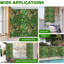 12pcs 20" X 20" Artificial Boxwood Wall Hedge Mat Plant Panels Outdoor Grass Fence
