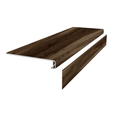 Tapis de luxe en vinyle à l'épreuve de l'eau et des bosses de 51,18 po de largeur x 11,81 po de largeur x 1,57 po d'épaisseur - brume de minuit