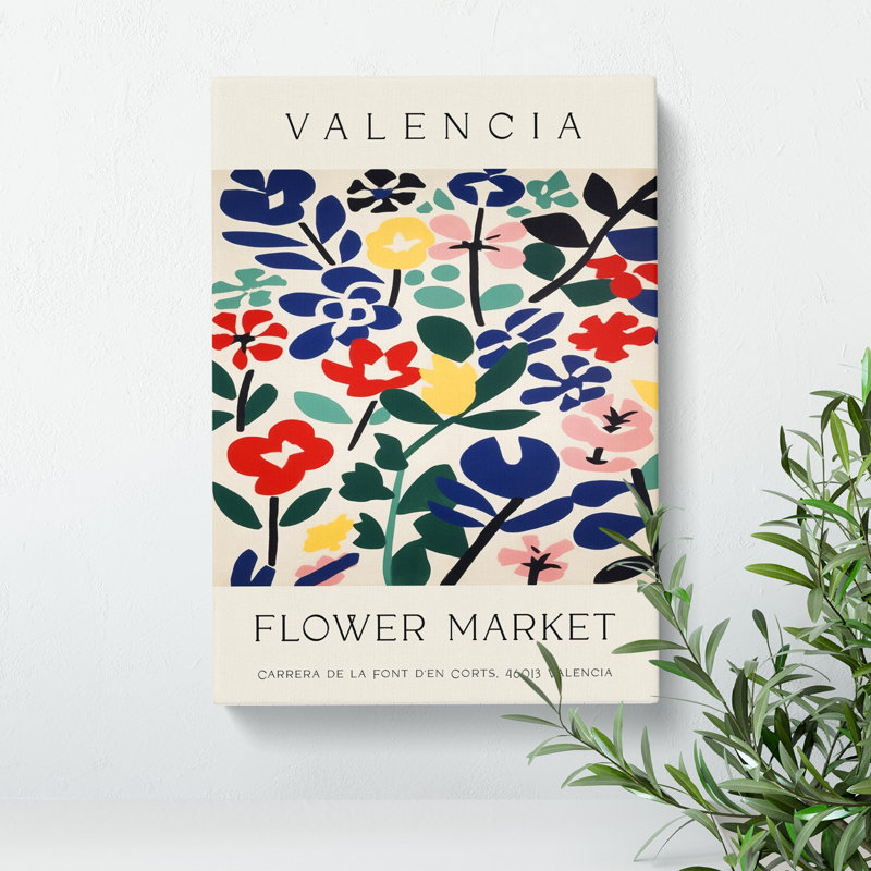 Valencia Flower Market Exhibition No. 2 - Wrapped Canvas, 50cm H x 35cm W