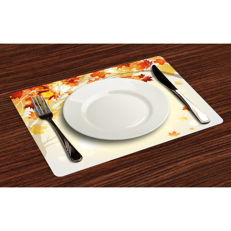 Cesar Nature Autumn Leaves and Tree Placemat