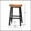 TABOURET SADDLE EN BOIS 29 po
