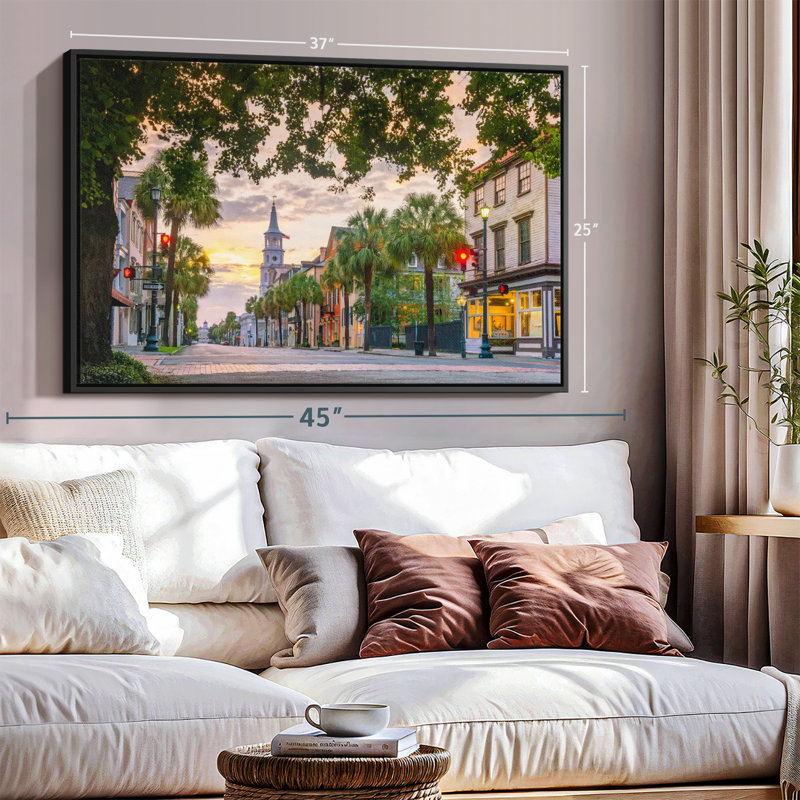 " Historical Charleston Streets ", 25" H x 37" W