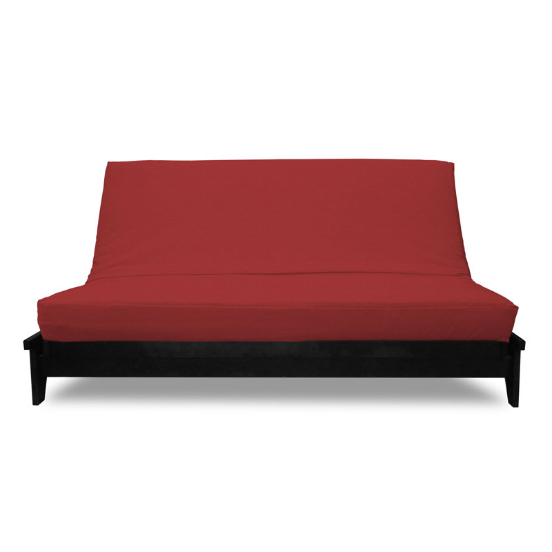 Housse de futon - texture chenille Samantha, Double, Mélange de polyester crème